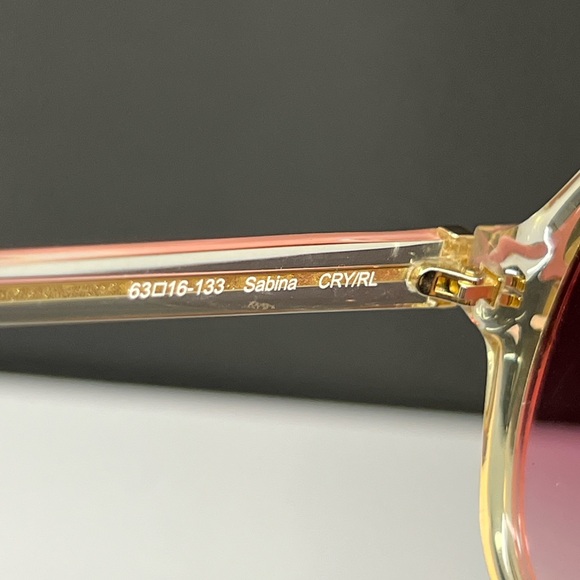 New Oliver Peoples Rose Gradient/Clear frame Sunglasses - Picture 7 of 9